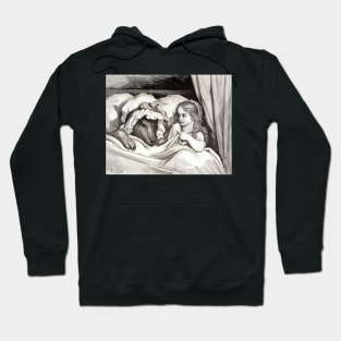 Gustave Dore - What Big Teeth You Have - Red Riding Hood Hoodie